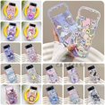 thumbnail image 2 of Cute Kuromi Kitty Wave Edge Soft Clear Silicone Phone Casing Samsung Galaxy Z Flip 4 3 Pu Case Transparent Shockproof Protective Cover, 2 of 4