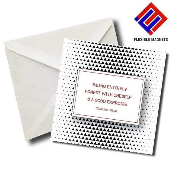 Sigmund Freud Inspirational Quote Magnet for refrigerator. Great Gift! By Flexible Magnets