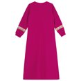 thumbnail image 4 of iiniim Kids Girls Round Neck Long Sleeve Maxi Dress Theme Party Masquerade Hot Pink 6, 4 of 7