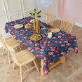 thumbnail image 6 of Pioneer Flower Floral Print Pattern Rectangle Tablecloth 60"x102",Waterproof Polyester Rectangle Table Cloth, Wipeable Spillproof Polyester Tablecloth for Dining, Camping, Indoor and Outdoor, 6 of 6