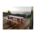 thumbnail image 3 of Best Redwood Square Corner Picnic Table, Super Deck, 30.5x33x72, 3 of 10