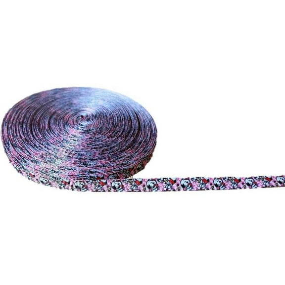 Peanuts Cartoon Dog Character Pink Border 0.25" Wide 3 Yards Long Repeat Ribbon