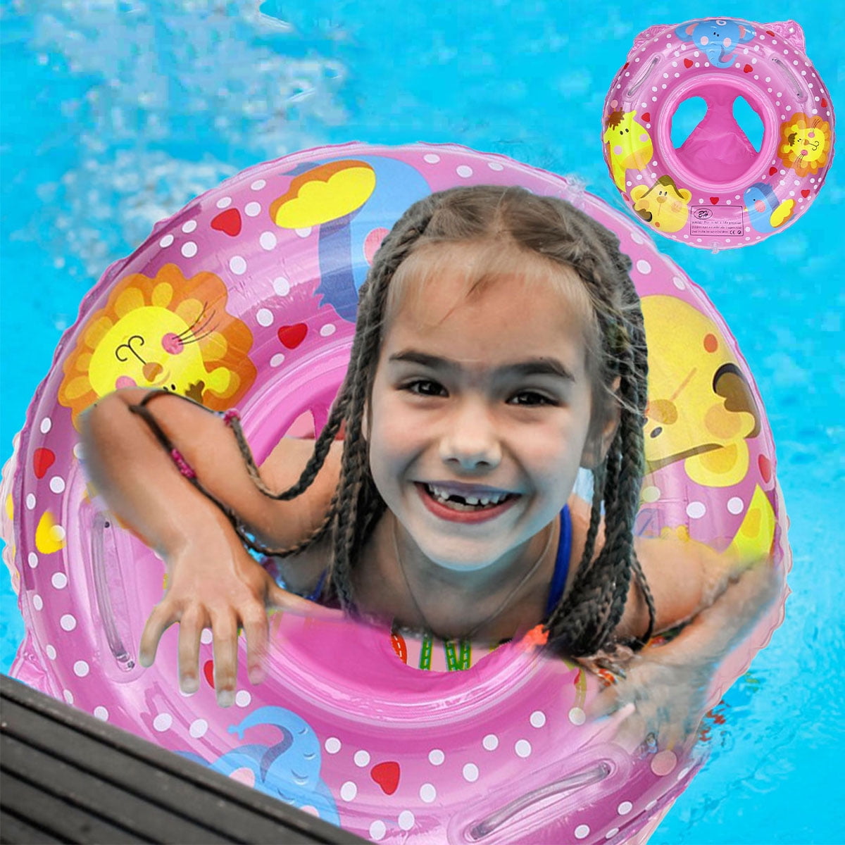 Toorise Baby Swimming Ring with Float Seat Cushion Waist Float Ring for