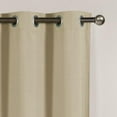 thumbnail image 3 of VCNY Home Neil Beige Solid Grommet Blackout Curtain Panel, 52" x 84", 3 of 5