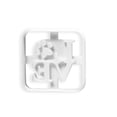 thumbnail image 1 of Galleta en relieve molde fondant pastel decoración prensa plantilla stencil chocolate galletas plantilla de molde hornear gadgets del hogar corazón cuadrado Speravity HA012115-02B, 1 of 7
