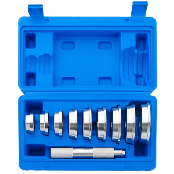 NYXOVA Bearing Press Kit, 10pc Universal Bearing Race and Seal Bushing Install Set With 9 Adapters for Bearing Installation