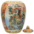 thumbnail image 3 of 11" Horse in Meadow Porcelain Vase Jar, 3 of 7