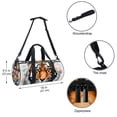 thumbnail image 5 of Butterfly Large Capacity Sports Bag with Interior Zipper Pocket for Soccer, Gym, Weekend Getaways, and Travel Tote in 17.7 Inches Size, 5 of 6