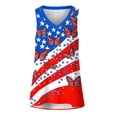 thumbnail image 3 of Womens July 4th Tank Tops Funny Patriotic Independence Day Graphic Sleeveless Tees High Low Holiday Casual Shirts Sky Blue, M, 3 of 6