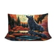 thumbnail image 4 of Duvet Cover Queen Size Colorful Lone Wolf 3 Pcs Duvet Cover Set Bedding Sets Queen Soft Breathable, 4 of 6