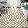 thumbnail image 5 of Haperlare 8'x10' Modern Geometric Area Rugs for Living Room, Machine Washable Non Slip Rugs for Bedroom Home Office, Camel, 5 of 7