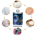 thumbnail image 6 of Yayeee 2 Pack Qtip Holder Bathroom Cotton Swab Canister with Lid Clear Dispenser Set, Beautiful Floral Moon, 6 of 6