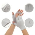 thumbnail image 3 of Unique Bargains 1 Pair Anti-slip Solid Color Manicure Gloves Gray, 3 of 6