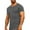 Gray, variant on Leesechin Mens Fitted T Shirts , Basic V Neck T Shirts for Men