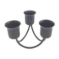 thumbnail image 4 of Candelabro de pilar simple Candelabros decorativos Candelabros cónicos Candelabro de 3 brazos para banquete de boda Decoración de banquete Ornamento Negro Fernando Porta vela, 4 of 8