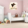 thumbnail image 3 of Animal Watercolor Wall Decals for Kids Room - Rooster Bird Animal Inspirational Quotes Outdoor Scene DIY & Creativity Boy Girl Bedroom Wall Water Color Sticker - Size: 30 In x 30 In, 3 of 5