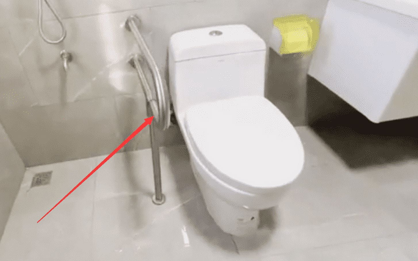 Kojem Toilet Support Rail Handrail Handicap Grab Bar Rails 24 inch Bathroom Safety Bathtub Bar Wall Mount Support Assist Grips for Disabled Elderly Pregnant 304 Stainless Steel