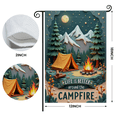 thumbnail image 2 of 30x45Rustic Outdoor Campfire Garden Flag Night Sky Motif Camping Yard Flag Nature-inspired Campground Banner for Backyard Camping, Outdoor Campfire Nights, Family Camping Trips, 2 of 9