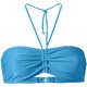 thumbnail image 1 of ¡Rebaja! Top de bikini Prolriy para mujer, de verano, con estampado de leopardo y estampado de leopardo, estilo bandeau, ropa de playa, sujetadores de baño para mujer, azul cielo, talla XL, 1 of 1