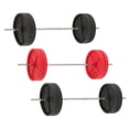 thumbnail image 1 of Miniature Barbell Model for Dollhouse Workout Gym Equipment 3Pcs, 1 of 4