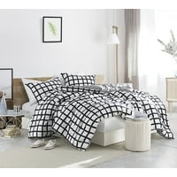 Chroma - Black and White - Oversized Comforter - 100% Cotton Bedding