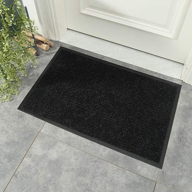 Alfombrilla inferior de PVC para puerta de entrada, alfombrilla antidesgaste para pies al aire libre, alfombras de baño, rojo, gris, antideslizante Fivean unisex