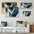 thumbnail image 4 of Designart Abstract Geode Geometric Blue I Canvas Wall Art, 4 of 5
