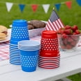 thumbnail image 4 of 120 Pack USA Patriotic Star Plastic 2oz Shot Cups – Red White & Blue Mini Party Cups w/Stars – 4th of July, Memorial Day, Labor Day, BBQs, Tailgates, & American-Themed Celebrations, 4 of 7