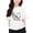 White, variant on YAYUBA Infant Baby Girl T Shirts Solid Color Crew Neck Back To School T Shirt Funny Sports T-Shirt Preppy Little Girls Clothes, 6-7 Years, White