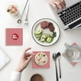 thumbnail image 1 of RYLABLUE Merry Christmas Set of 8 Coaster for Drinks, Absorbent Ceramic Stone Coasters Cup Mat with Cork Base for Home Kitchen Room Coffee Table Bar Decor, 1 of 4