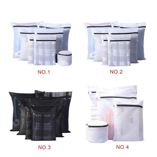7pcs Mesh Laundry Bags Stocking Underwear Bra Lingerie Protect Washing Net  Reusable Baby Clothes Protective Bag