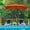 Orange, variant on Wulful 6.5 ft Rectangular Outdoor Market Patio Umbrella, Apple Green