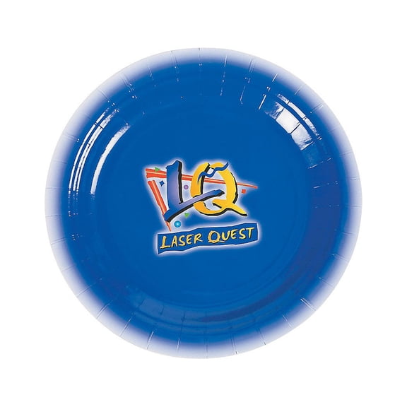 Bulk Laser Tag Party Paper Dessert Plates, Party Supplies, Disposable, 250 Pieces