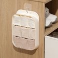 thumbnail image 3 of Kearding Caja de almacenamiento montada en la pared, dormitorio, sala de estar, armario de cocina, puerta, ropa, pantalones, compartimento, caja Almacenamiento y organización del hogar Blanco, 3 of 6
