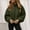 Army Green, variant on Gamivast Fuzzy Fleece Jackets Women Full Zip Warm Stand Collar Long Sleeve Coats with Pockets Oversized Drop Shoulder Sherpa Jackets Fall Fashion Outfits 2025