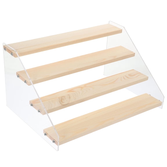 HEALEEP Acrylic and Jar Rack for Kitchen Counter Storage Multitiered seasoning Stand