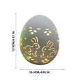 thumbnail image 3 of Small Light-Up Ceramic Egg Decoration, White, Easter by IEPOFG Fashion, 3 of 6