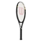 Wilson Hyper Hammer 5.3 Adult Recreational Tennis Racket - Black/White/Gold, Grip Size 3 - 4 3/8