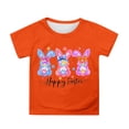 thumbnail image 3 of Girls Shirts Size 7-8 Letter Graphic Short Sleeve Tunic Tee Tops Summer Back To School Shirt Dressy Summer Blouse for Girls, 3 of 5