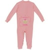 Sandra Magsamen Personalized Baby Girl Little Princess Long Johns, Pink