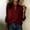 Wine, variant on FRSASU Womens Tops Long Sleeve V Neck Loose Solid Color Casual Beach Pullover Shirts Wine