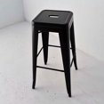 thumbnail image 2 of Heavenly Collection Industrial Black Metal Counter Stools Set of 3 - Tolix-Style Backless Barstools with Wooden Seat Option - Ideal for Kitchen Islands & Patios, 2 of 10