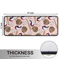 thumbnail image 5 of Kitchen Rugs Sets Of 2,Pink Baseball Gear Pattern Anti Fatigue Kitchen Mat Rugs Non Slip Washable,Decorative Kitchen Floor Mats for Kitchen,Sink,Laundry,17"x47"+17"x47", 5 of 5