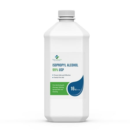 99% Isopropyl Alcohol - 16oz Pack of 12