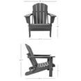 thumbnail image 4 of WestinTrends Silla Adirondack Plegable de HDPE para Exteriores Asiento para Patio, Resistente a la Intemperie, Color Arena, 4 of 7
