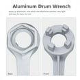 thumbnail image 6 of Bung Wrench, Drum Wrench Aluminum Opener Tool for 10 15 20 30 50 55 Gallon Barrels, Fits 2 and 3/4 inch Bung Caps, 6 of 9