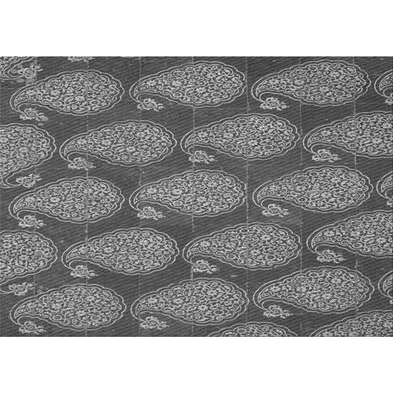 Ahgly Company Indoor Rectangle Patterned Dark Gray Area Rugs, 5' x 7'