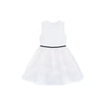 thumbnail image 3 of Kensie Girl Rosette Reverse Border Ivory Dress, Sizes 4-16, 3 of 5