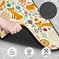 thumbnail image 3 of Balery Whimsical Fox Floral Garden Juego de 4 Alfombrillas para Auto, Revestimientos de Caucho Resistente, Diseño Antideslizante, 3 of 7
