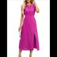 thumbnail image 3 of Vestidos Casuales para Mujer, Vestido de Color Liso, Chaleco Sin Mangas, Falda de Verano con Temperamento Ceñido A la Cintura. Rosa Roja M, 3 of 10
